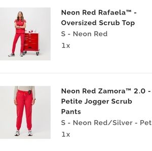 SET! Rafaela Oversized Scrub Top and Zamora 2.0 Jogger Scrubs (Petite)